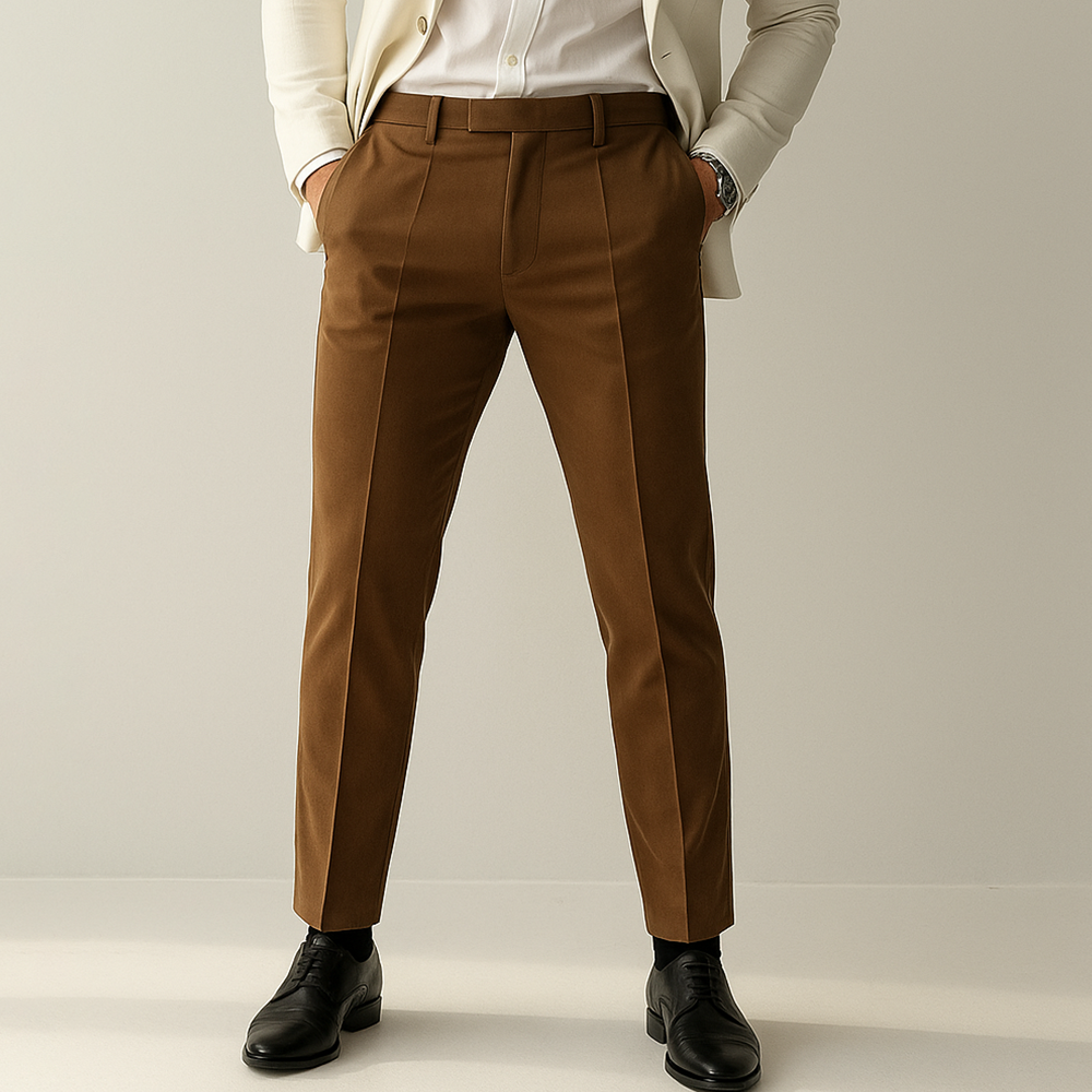 LAW 3: FORMAL PANTS DESERVE MORE THAN WEDNESDAYS.