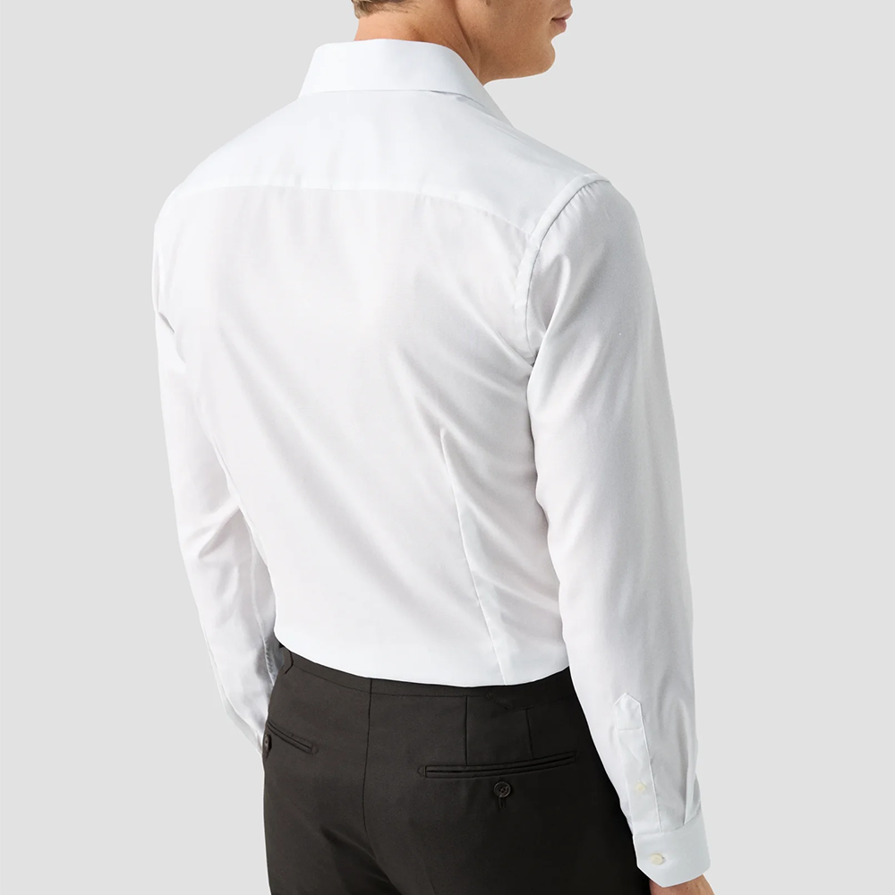 Formal Plain White Cotton Shirt