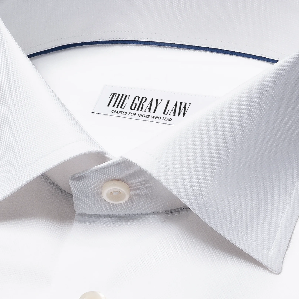 Formal Plain White Cotton Shirt