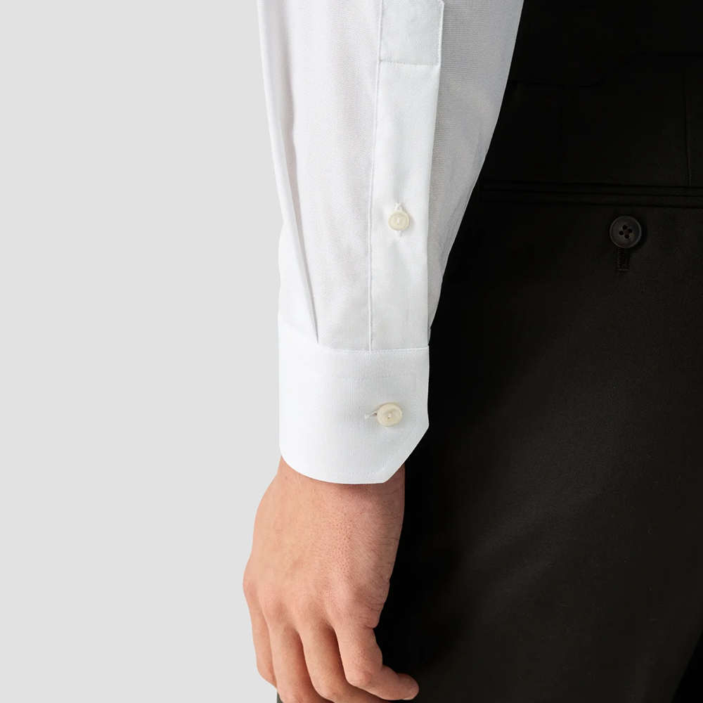Formal Plain White Cotton Shirt