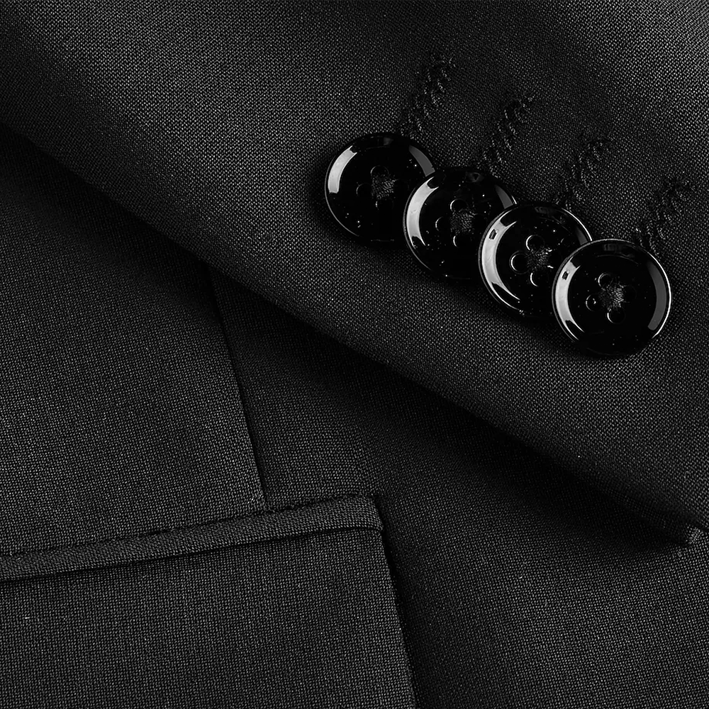 Classic Formal Black Modern Tech Suit