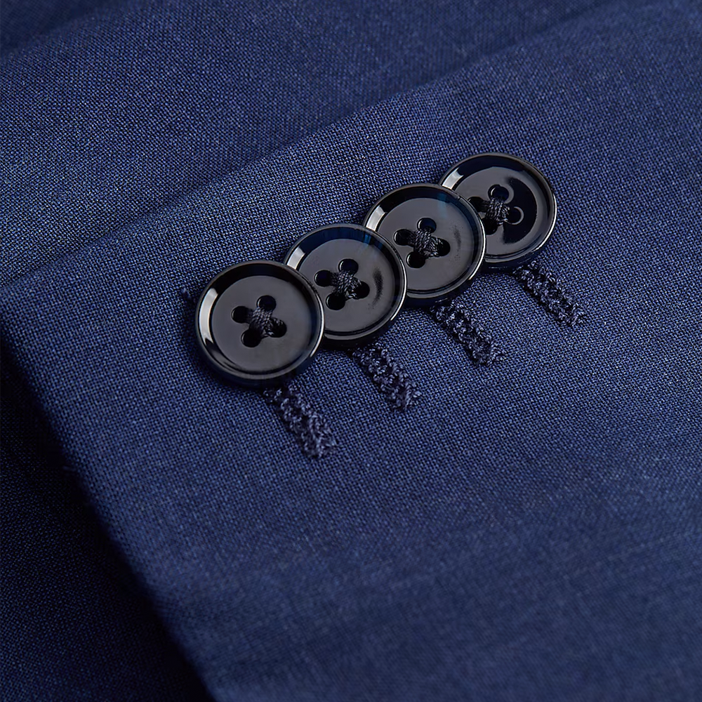 Classic Formal Navy Blue Modern Tech Suit