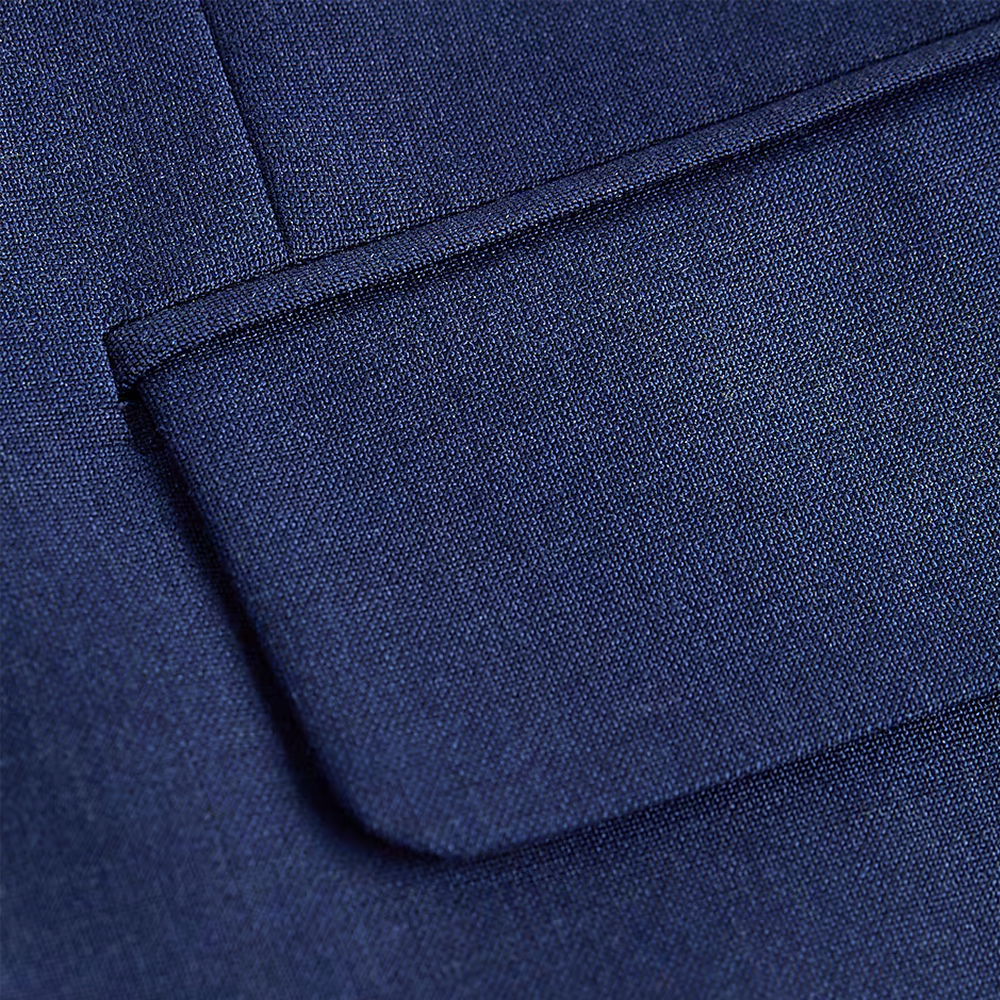 Classic Formal Navy Blue Modern Tech Suit