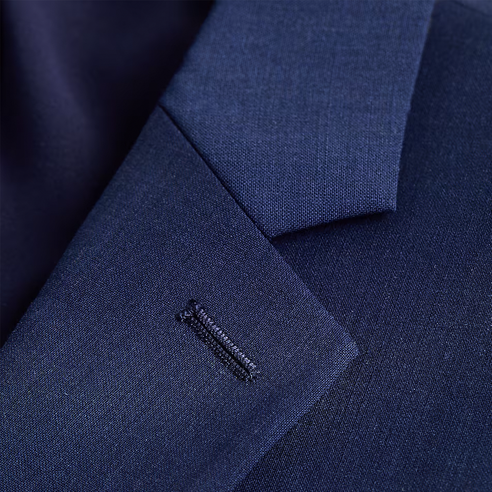 Classic Formal Navy Blue Modern Tech Suit